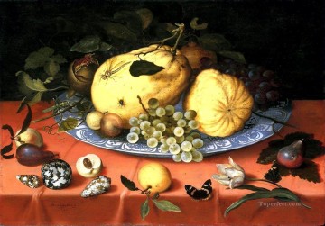  Bosschaert Art - Fruit still life with shells Ambrosius Bosschaert